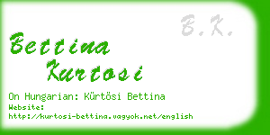 bettina kurtosi business card